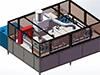 جهاز غسل نفقي لأعمدة المحركات بكفاءة عالية